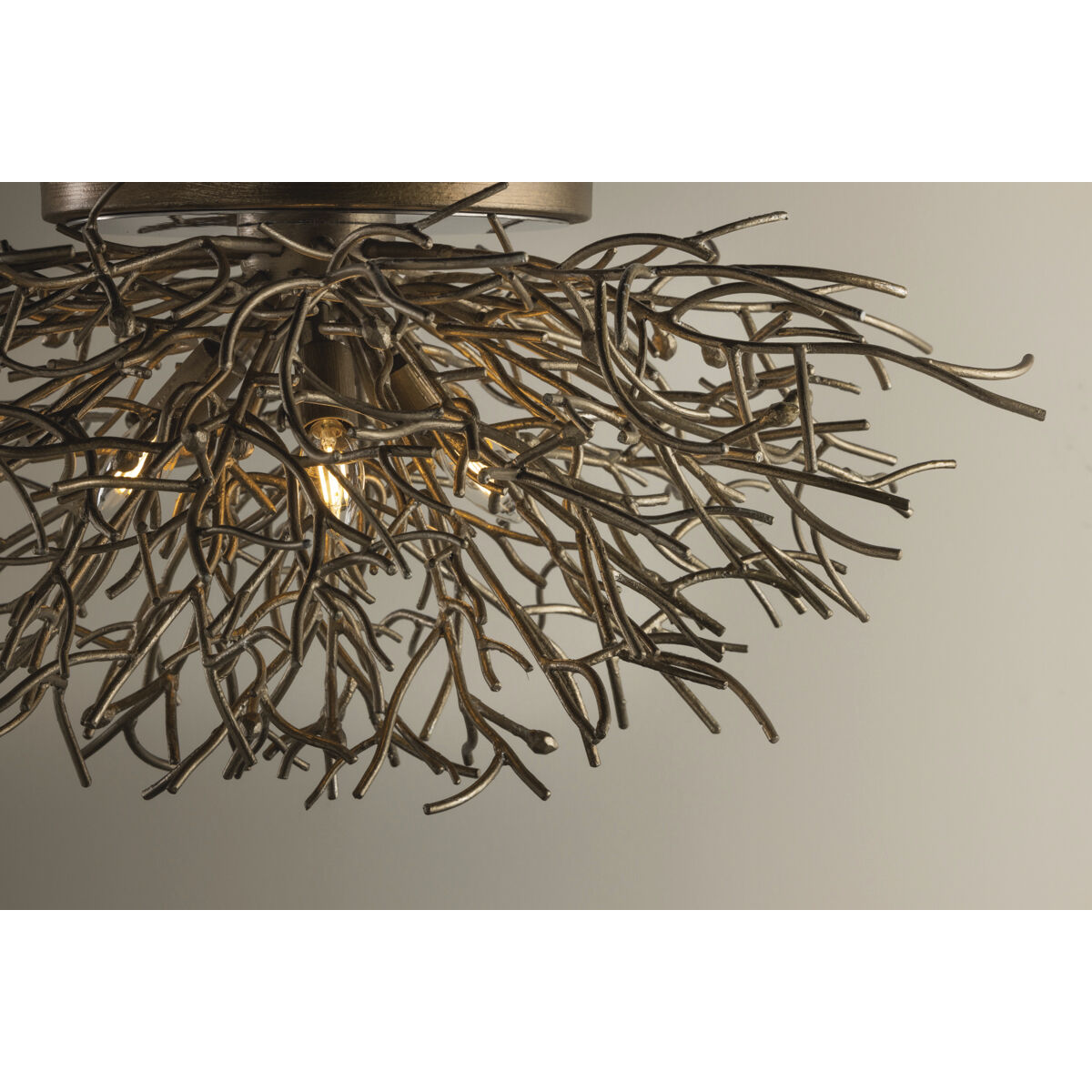Sierra 3 Light 32 inch Vienna Bronze Flush Mount Ceiling Light